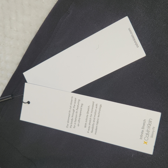 CALVIN KLEIN MENS JERRY BLACK PANTS SIZE W33 L30 NEW WITH TAGS - Picture 7 of 11